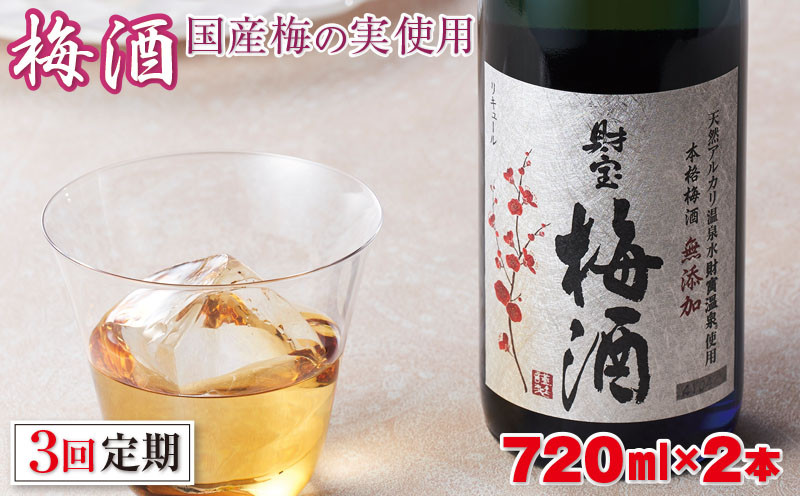 
B2-2295／【3回定期】濃厚な味わい！梅酒2本
