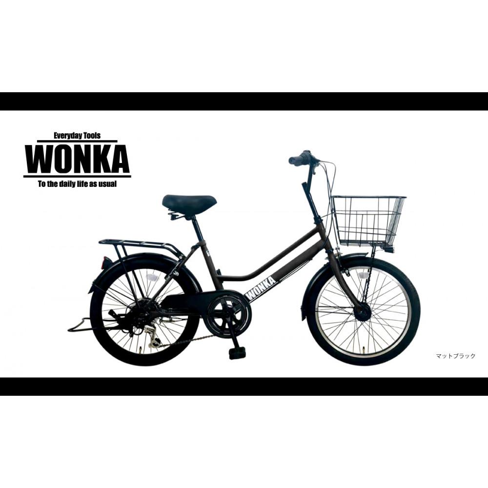 【WONKA】20インチ自転車　ウォンカミニベロ【カラー：マットブラック】［京都 自転車 シティサイクル 人気 おすすめ スポーツ アウトドア ツーリング ブランド メーカー］