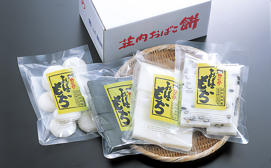 【令和7年12月発送】荘内おばこ餅 詰合せ（丸もち・切もち・豆もち・草もち） 各400g　山形県鶴岡産　K-724　鶴岡市農業協同組合