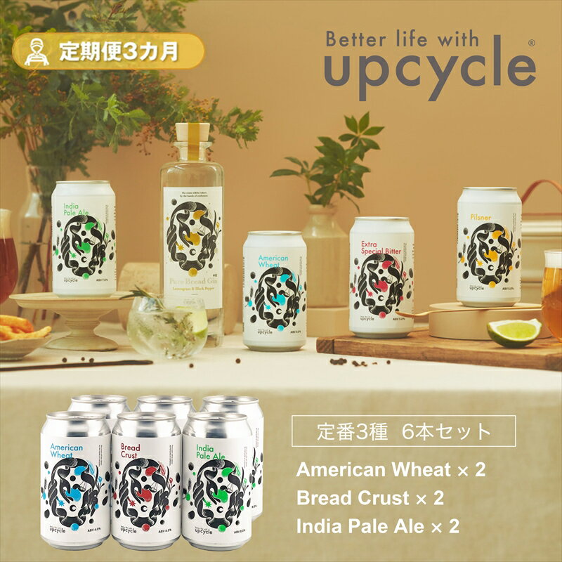 【ふるさと納税】【定期便3カ月】サスティナブル・クラフトビール 飲み比べ3種 6本セット 【 クラフトビール ギフト おうち時間 グランピング キャンプ プレゼント 地ビール AW ESB IPA 詰合せ 350ml 缶 神奈川県 海老名市】