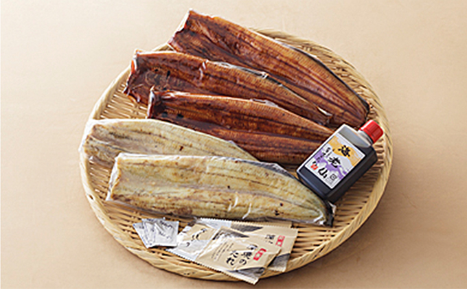 浜名湖 鰻 蒲焼＆白焼 5本セット （蒲焼 125g×3本・白焼 110g×2本・たれ115g×1本） うなぎ 真空パック 