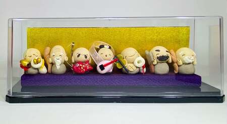 夢わらべっこ 七福神｜陶器 置物 縁起物 癒し 手作り かわいい インテリア 飾り 工芸 個性 群馬県 前橋市