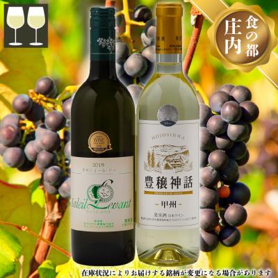 ふるさと納税 庄内町 食の都庄内 月山ワイン 甲州 豊穣神話 白 辛口 2本セット ワイン 果実酒 ブドウ ぶどう 葡萄