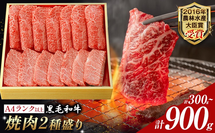 A5 A4 ランク 厳選 黒毛和牛 焼肉 2種盛り 300g 600g 900g《30日以内に出荷予定(土日祝除く)》熊本県 大津町 和牛焼肉LIEBE ステーキ 冷蔵 リーベ---so_cliebey2sy_30d_r8_15000_300g---