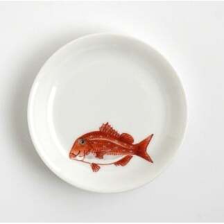 有田焼 魚文丸小皿 5枚 セット 【仁窯】小皿 取り皿 魚柄 5枚セット 丸皿 和食器 魚文 ギフトセット プレート 食器セット A150-72_イメージ3