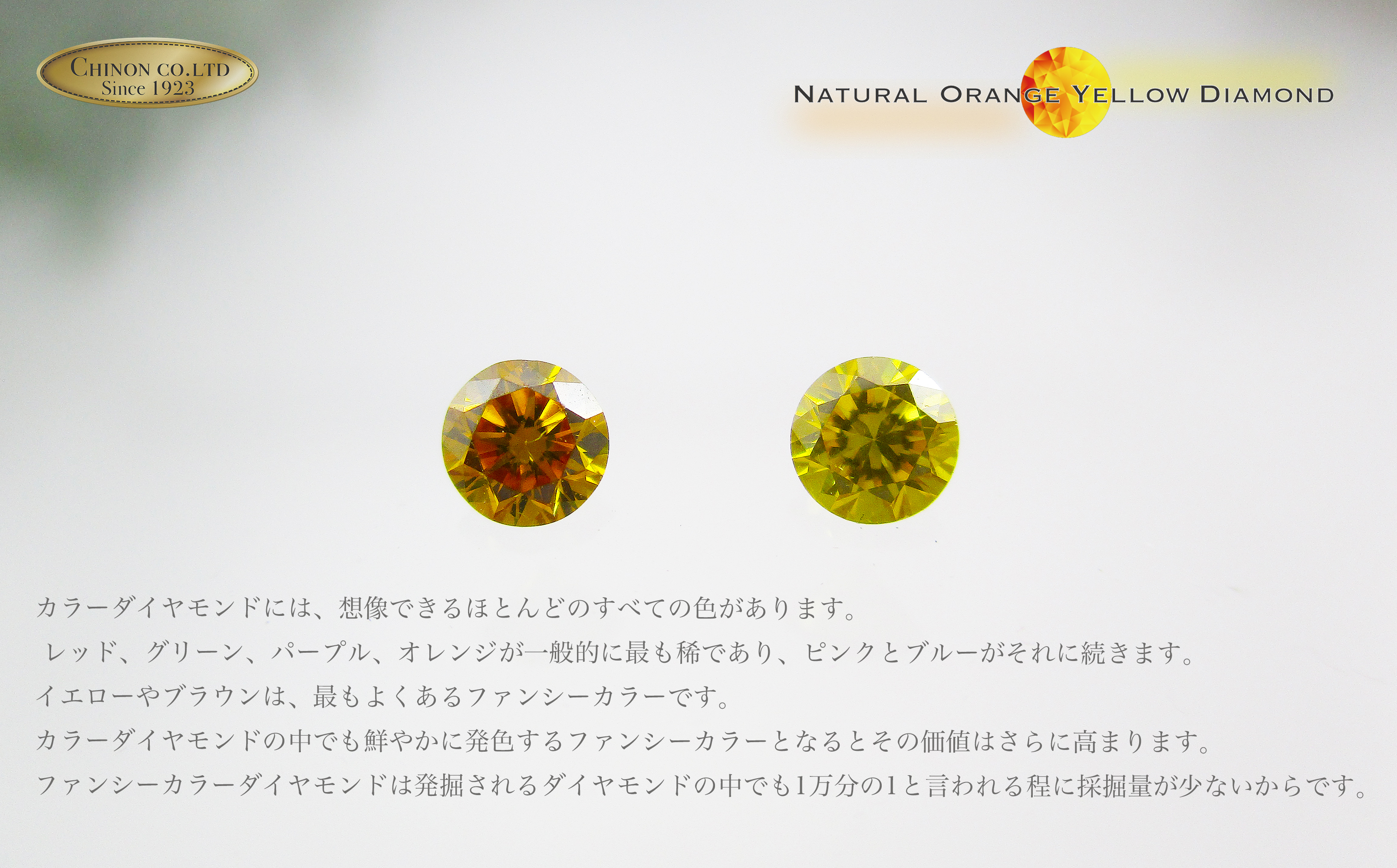 ナチュラルイエローダイヤモンド トゥインクルストーンペンダント プラチナ sunflower　【ジュエリー ネックレス】