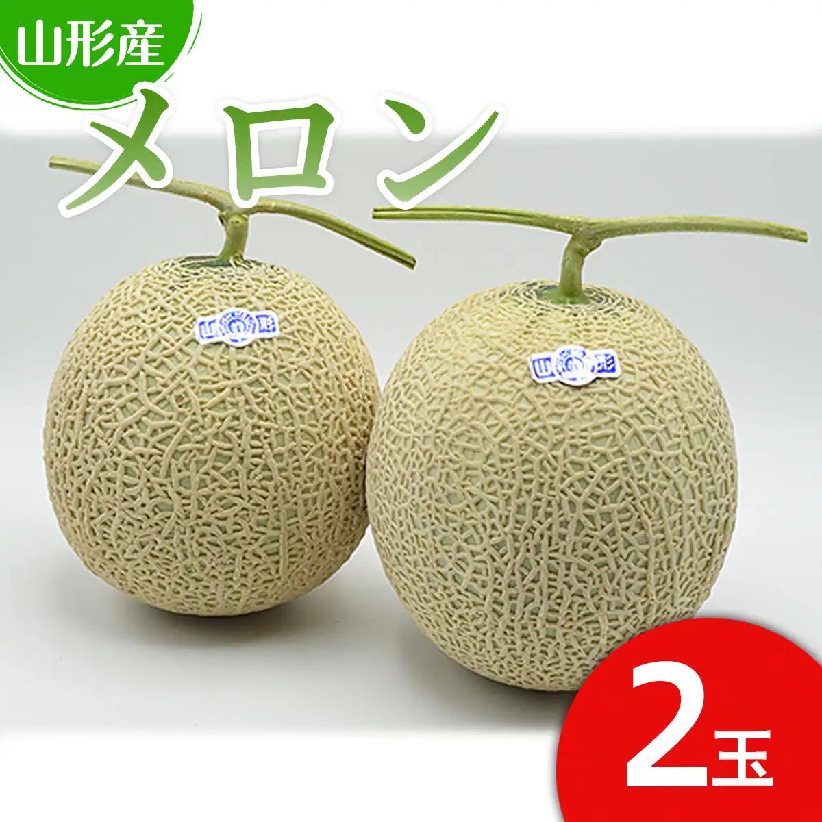 山形のアールスメロン 2玉(3kg以上)【令和8年産先行予約】FU21-634 くだもの 果物 フルーツ 山形 山形県 山形市 2026年産