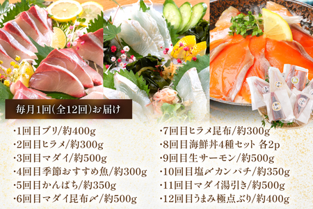 刺身 柵 旬のお刺身 12ケ月 定期便 刺身