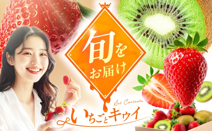 
            【選べる発送月】フルーツ詰合せ（あまおうDX 2パック&キウイ12個）　広川町 / JAふくおか八女農産物直売所どろや [AFAB087]
          