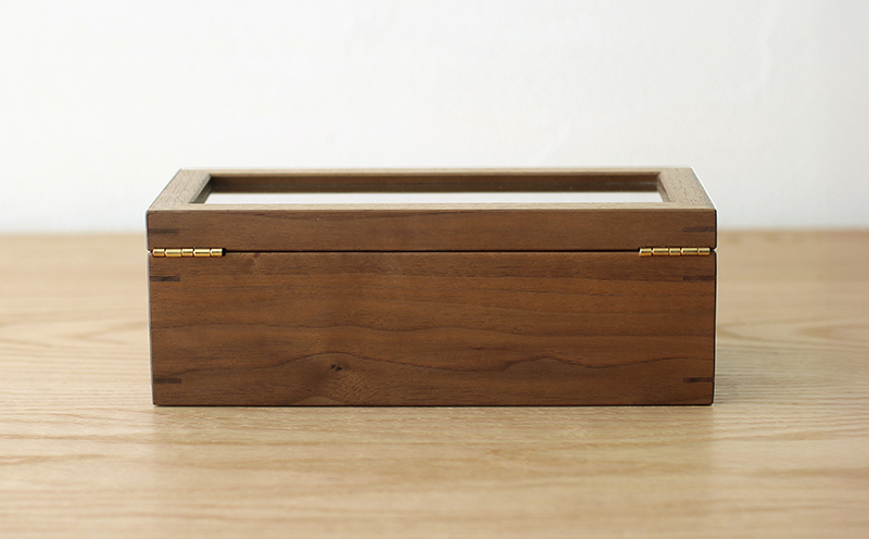 腕時計ケース 3本収納 ウォールナット材 W25×D11.5×H9cm 腕時計 ケース 木製 秋山木工 秋山木工株式会社 家具 インテリア 国産 静岡県 藤枝市