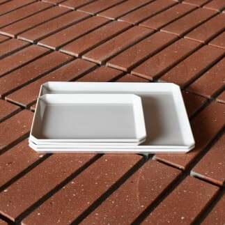 1616/ TY Square Plate 165, 235 White セット 有田焼 器 食器 皿 白 ホワイト プレート A30-285