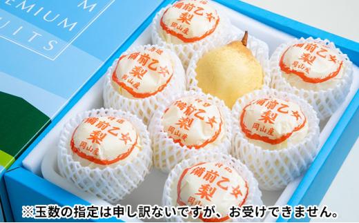 梨 2024年 先行予約 備前乙女梨（鴨梨） 6～9玉入り（4kg以上）贈答箱 ナシ なし 岡山県産 国産 フルーツ 果物 ギフト 石原果樹園 