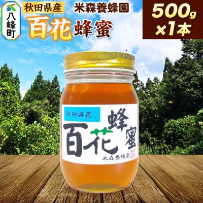 ふるさと納税 八峰町 はちみつ 百花蜂蜜 国産 500g×1本 秋田県産100%|16_ynm-080501