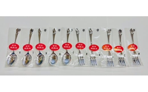 アバロ コーヒースプーン・ヒメフォーク 銀メッキ 4本組(エコBOX) FC008131