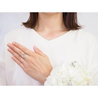 ふるさと納税 甲府市 0.25ct　ホースシューダイヤモンドリング9602PT |  | 03