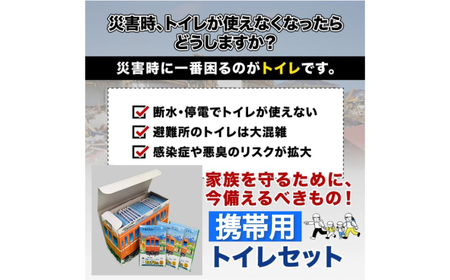 非常用携帯トイレ 25回分 【養老鉄道トレインBOX】 非常用トイレ 防災グッズ 防災備蓄 岐阜市 / エスイーアイ[ANDV011]