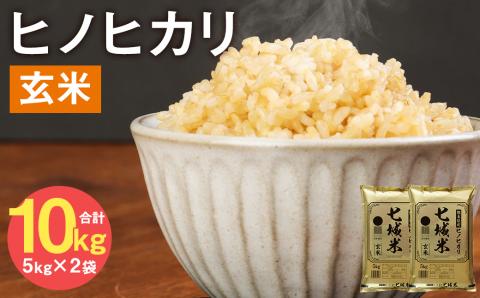 熊本県菊池産 ヒノヒカリ 5kg×2袋 計10kg 玄米 米 お米《30日以内に出荷予定（土日祝除く）》---026-0527---