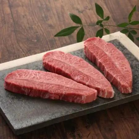 熊本和牛あか牛ミスジステーキ 360g(120g×3枚)(益城町)【配送不可地域：離島】【1763590】
