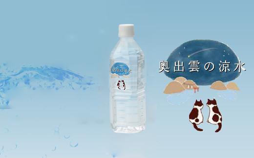 奥出雲の涼水500ml×48本【ミネラルウォーター 天然水 ミネラル成分 溶存酸素 安心 安全 非加熱処理 水 飲み物 飲料 500ml×48本 備蓄水 非常用 防災 キャンプ アウトドア】