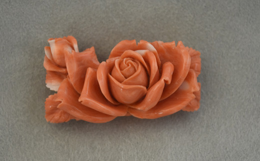 さんごの吉良：珊瑚の帯留め10