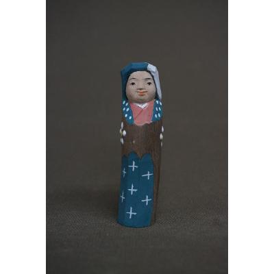 ふるさと納税 宇治市 宇治茶の木こけし人形(上)2