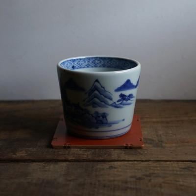 ふるさと納税 智頭町 コップ敷き 牛ヌメ革/ 牛革柿渋染