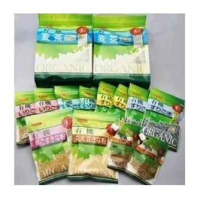 ふるさと納税 鴻巣市 有機ごま(黒白)・有機きなこ・有機麦茶 詰め合わせセット《8種14袋》