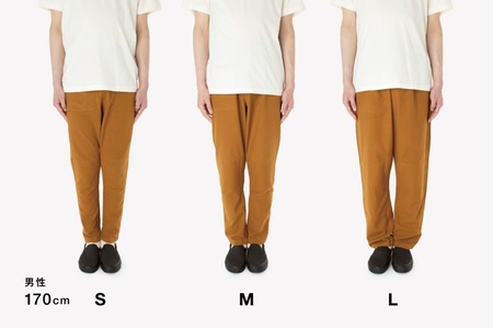 MONPE 無地 ベーシック グレー_うなぎの寝床 もんぺ MONPE 無地 ベーシック 久留米絣 選べる カラー × サイズ ベージュ ブラック ブルー グリーン グレー ネイビー レッド S ～ 