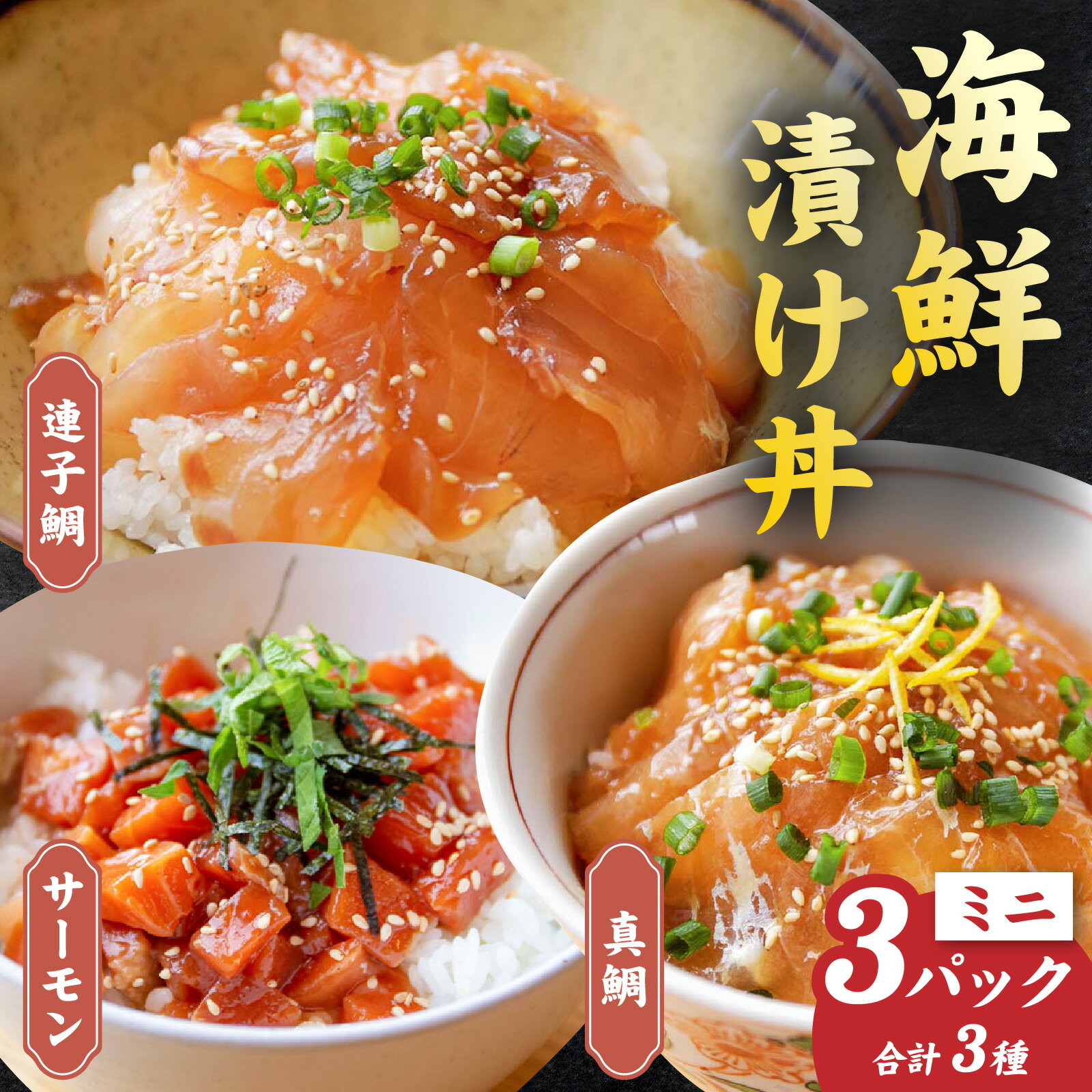 【ふるさと納税】干物屋さんの漬け丼 人気セットミニ【急速冷凍】（プロトン凍結） [A-022018]|詰め合わせ お中元 ギフト 海 父の日 セット 魚 冷凍 プロトン冷凍 凍結 小分け ご飯のお供 おつまみ お歳暮 お弁当 酒の肴 保存食 おかず 魚介類 送料無料