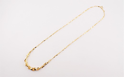 K24 グラデーションネックレス45cm - ジュエリー ネックレス グラデーション 金 24K 24金 ゴールド ボリューム感 お祝い プレゼント ギフト 贈り物 ご自宅用 山形県 飯豊町