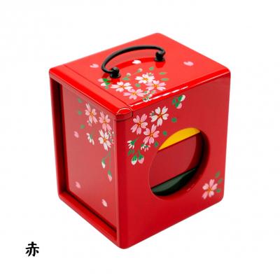 ふるさと納税 徳島市 【昔なつかし】3段重ねの木製お弁当箱「遊山箱」(桜柄・赤色)【DK008VC01】 |  | 01