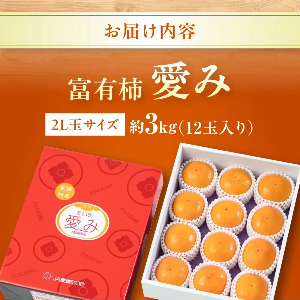 柿 富有柿 2L玉サイズ　約3kg  BKAL002