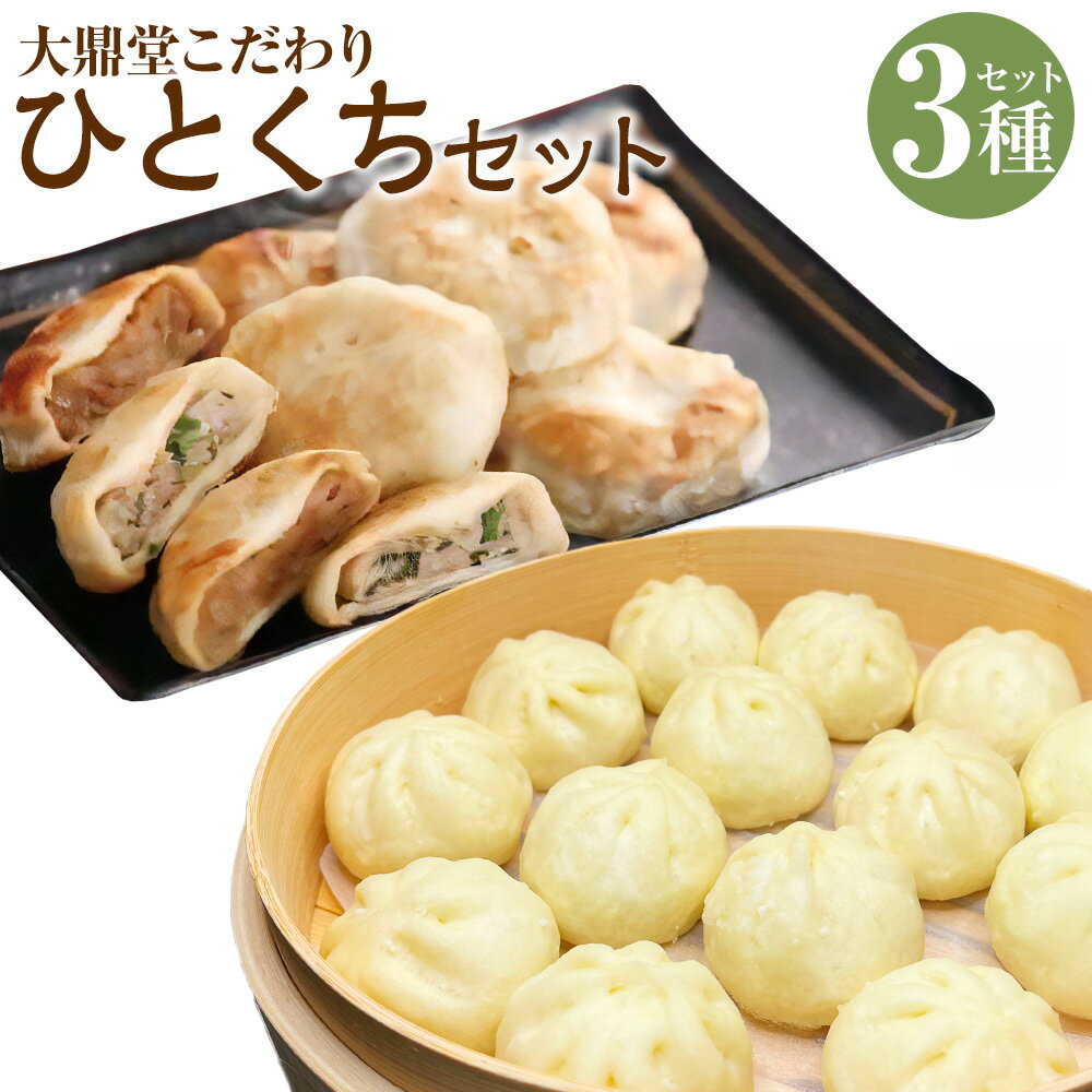 【ふるさと納税】【お試し・期間限定】大鼎堂こだわりのひとくちセット（ おやき×4個 / ひとくちまん×4個 ） 計8個 中華 点心 中華料理 惣菜 豚にら 豚玉ねぎ 冷凍 一品 グルメ 詰め合わせ セット 福岡県 福津市 送料無料 [G4667]