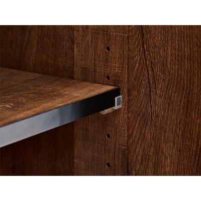 ふるさと納税 大川市 引き戸食器棚　幅133.5cm　ポエム【カラー:レディオーク、扉:クリアガラス】 |  | 01