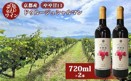 【天橋立ワイナリー】赤ワイン 2本 京都産 2022ドゥルージュシャルマン 赤ワイン