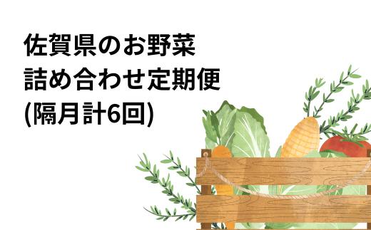 
            【定期便セット】佐賀県のお野菜詰合×隔月計6回(定番6～8品目・季節2～4品目)
          