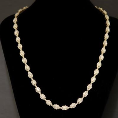 ふるさと納税 山梨市 K18ダイヤモンド12.40ctネックレス【マーキス・42cm】 |  | 01
