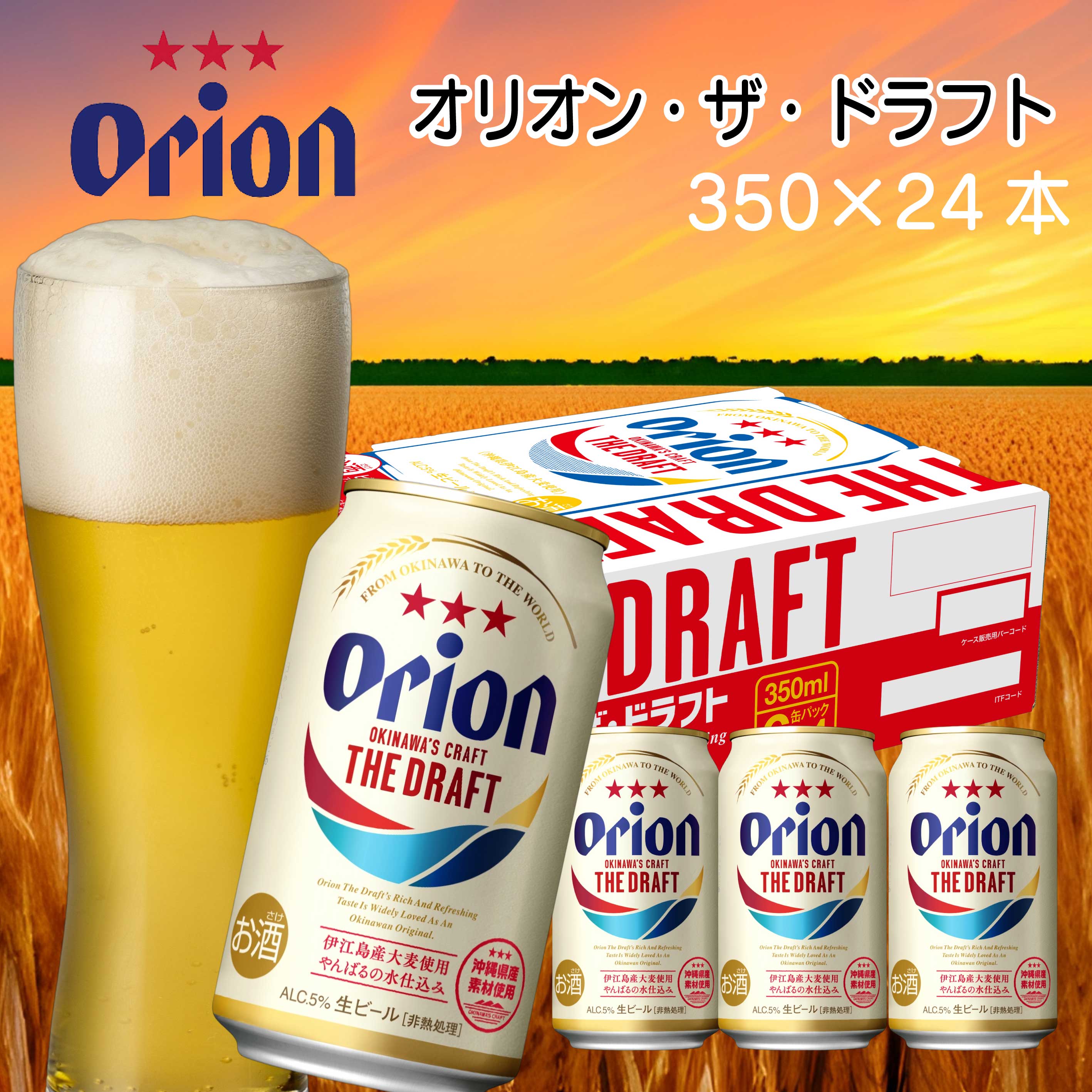 【ふるさと納税】オリオンビール ザ・ドラフト（350ml×24本） オリオン orion オリオンビール お酒 ドラフト 沖縄ビール ビール 地ビール 沖縄 ふるさと納税