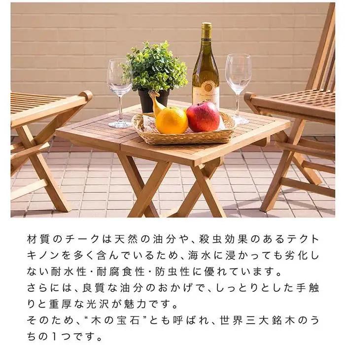 チークチェア2脚組折りたたみ式 AKU1008203