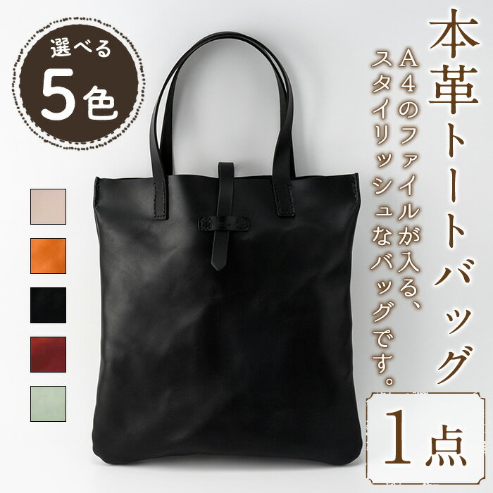 【ふるさと納税】＜選べる5色＞トートバッグ Zenis(1個) ヌメ ブラック キャメル レッド ホワイト 鞄 バック バッグ カバン レザー 国産 日本製 牛革 革製品 手作り 贈答 男性 女性 レディース メンズ N-0147 B-0147BK B-0147CA B-0147RD B-0147WH【ksg0186】【Zenis】