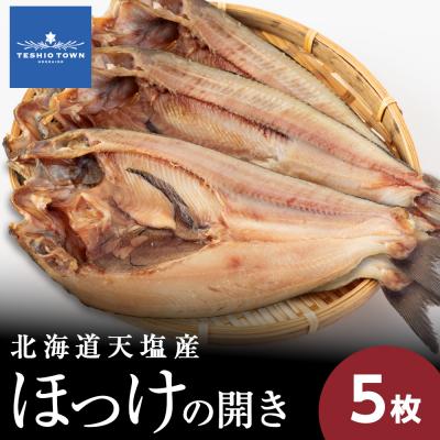 ふるさと納税 天塩町 ☆脂乗り抜群!天塩産ほっけの開き5枚セット