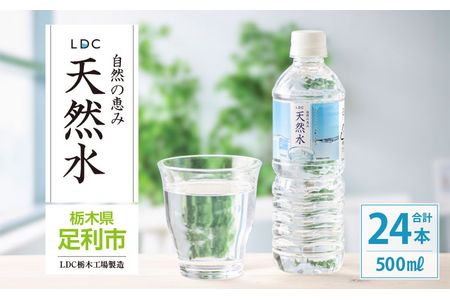水 ミネラルウォーター 天然水 500ml 24本 お水 飲料水 軟水で飲みやすい 備蓄品としてもオススメ F7Z-412