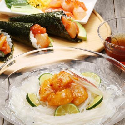 ふるさと納税 石狩市 【佐藤水産】帆立入鮭ルイベ漬と麻辣(マーラー)帆立 |  | 02