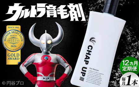 【12回定期便】薬用育毛剤 チャップアップ CHAP UP 120ml×1本 髪 育毛 脱毛予防 発毛促進 男性用[AIDV005]