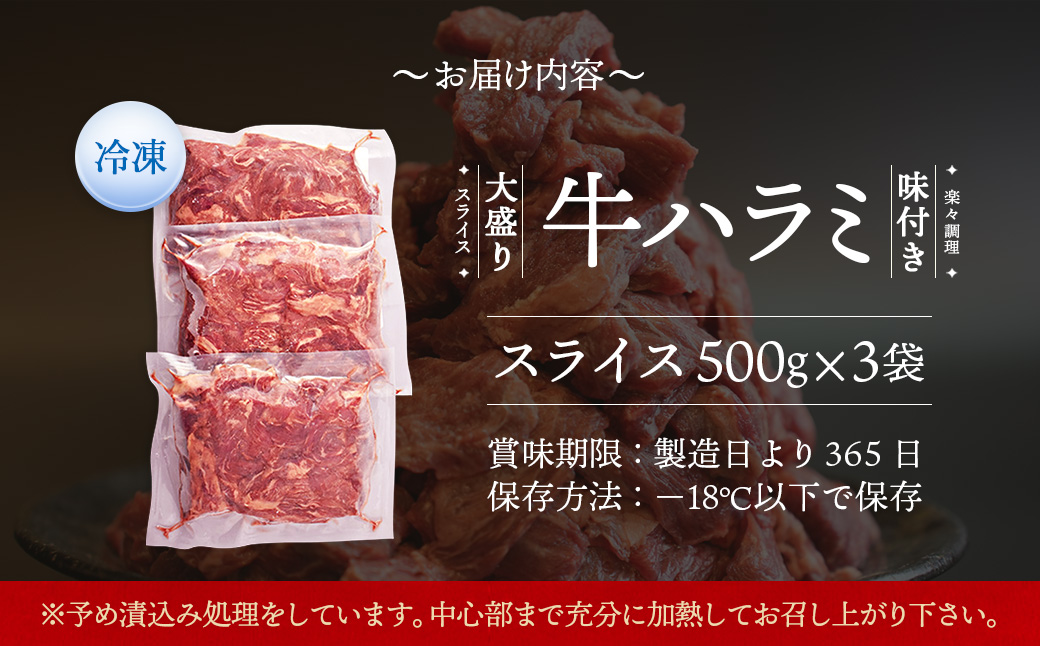 No.297 牛ハラミスライス（ポーランド産）1.5kg