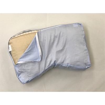 ふるさと納税 泉大津市 プロトレーナーが薦める　横向きに寝やすいそばがら枕　専用ブルー枕カバー付き |  | 01