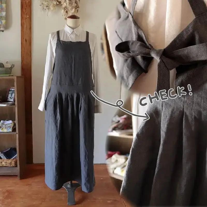 MARON エプロン Fu-ra 【カラー：グレー】エプロン 手作り ハンドメイド 35-026