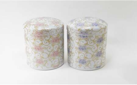 有田焼 紫苑華 5寸骨壷【幸楽窯 / YUIKA Lab】終活 牡丹 おしゃれ 高級 伝統工芸 モダン骨壷 高貴 気品 桐箱付 骨壺 A70-170