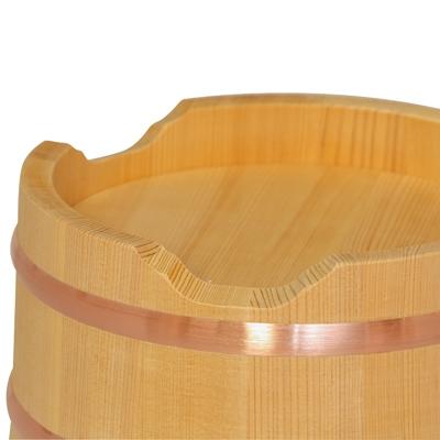 ふるさと納税 南木曽町 木曽の桶屋　乗せ蓋おひつ　21センチ(5合用) |  | 03