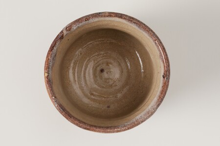 唐津風ぐい呑　作者：北大路　豊大 【0032-072】陶芸 工芸品 陶器 美濃桃山陶 焼き物